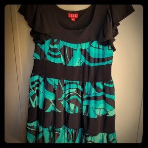 Turquoise mini dress